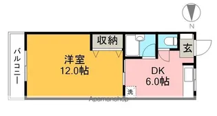 ロイヤル薊野【3階】の間取り