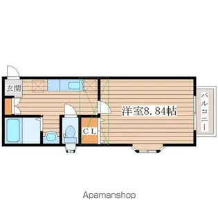 クレセール南吉成弐番館【1階】の間取り