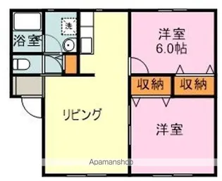 ウィングス神島W【1階】の間取り