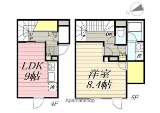LEGALAND早稲田鶴巻町【4階】の間取り