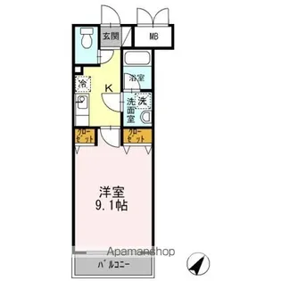 ボナールKⅠ【1階】の間取り