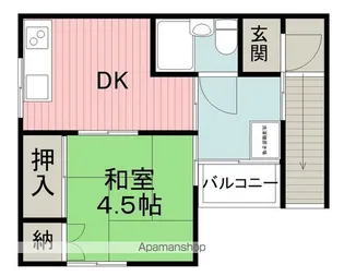 大阪府豊中市春日町2丁目【アパート】の間取り