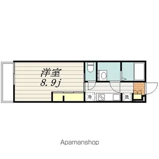 千葉県千葉市花見川区検見川町3丁目【アパート】の間取り