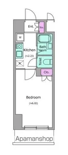 レジディア木場【2階】の間取り
