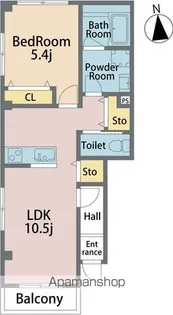 アル・羽ノ浦A【1階】の間取り