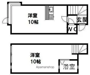 AMS文京台南町Ⅱ【102号室】の間取り