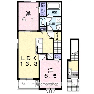 K&K【2階】の間取り