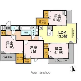 (仮称)徳丸7丁目PJ【3階】の間取り