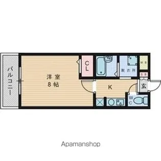 プレズ名古屋田代2【1階】の間取り