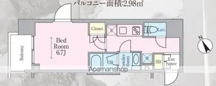 ラグゼナ磯子【7階】の間取り