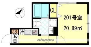 CFジオーレ川崎アネックス【2階】の間取り