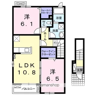 パエゼ・ナティーオ【2階】の間取り