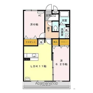 タクティス【2階】の間取り
