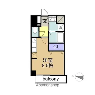 パルティール金山【7階】の間取り