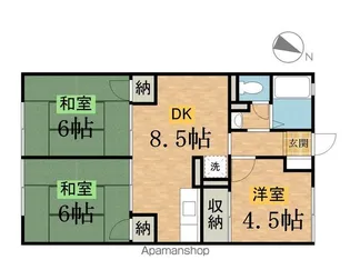東京都八王子市犬目町【アパート】の間取り