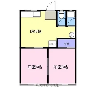 アジュール塩冶南【202号室】の間取り