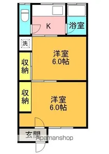 ティアコスモス【102号室】の間取り