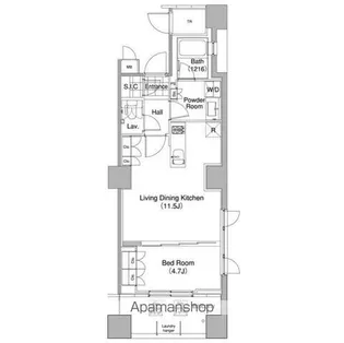コンフォリア東池袋WEST【3階】の間取り