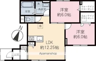 WTAコーポ【1階】の間取り