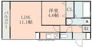 ボンヌール健軍【2階】の間取り