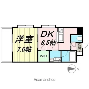 HILLSIDEVILLAGE【206号室】の間取り