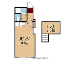 メゾネットハウス【105号室】の間取り