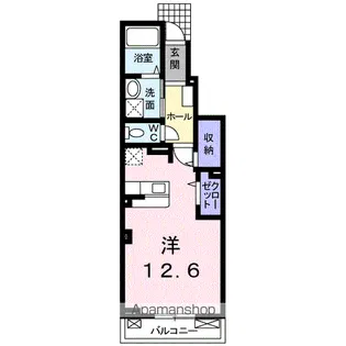 プラシード・ヴィレッタ【1階】の間取り