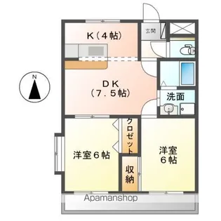 メゾン フリージア【106号室】の間取り
