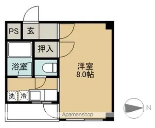 1Kの間取り画像