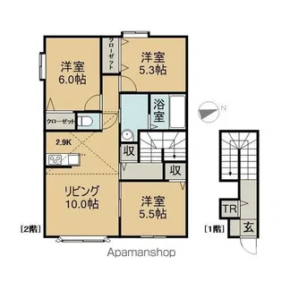 ルタンⅠ【201号室】の間取り