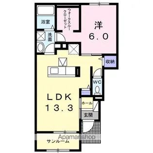 クロガネC【1階】の間取り