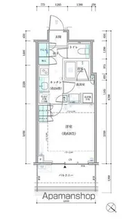 パークタワー勝どき サウス棟【11階】の間取り