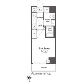 GENOVIA木場SKYGARDEN【202号室】の間取り