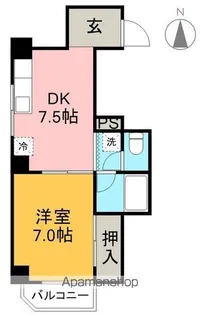 合田ビル【6階】の間取り