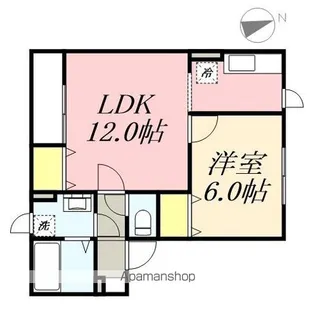 メゾンドクレール【1階】の間取り