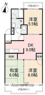 宮脇マンションB棟【103号室】の間取り