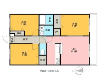 ブレインマンション南町【403号室】の間取り