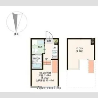 ハーモニーテラス北小岩ⅩⅧ【1階】の間取り