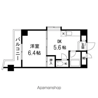 フローセラス銀杏町【408号室】の間取り