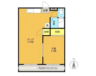 オアシス富久山【102号室】の間取り