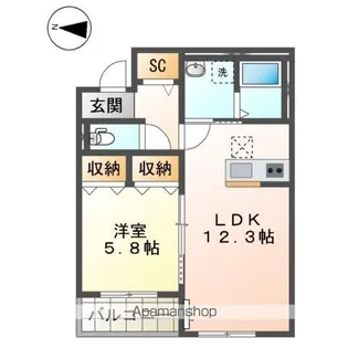 アウローラ本郷町【1階】の間取り