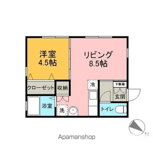 メゾンセンゴク【202号室】の間取り