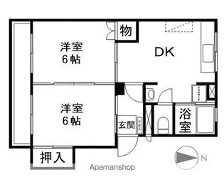 カーサ三輪【3階】の間取り
