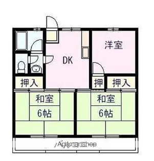 浜田ビル(吉村町)【306号室】の間取り