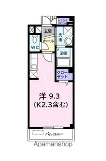 フロンティア【102号室】の間取り
