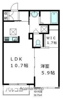 フォレスト浜田山【101号室】の間取り
