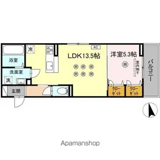 ハレレフア【2階】の間取り