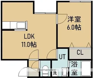ロジェR【102号室】の間取り