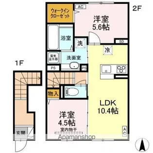 ボナール【2階】の間取り