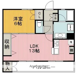 淀川ビル【4階】の間取り